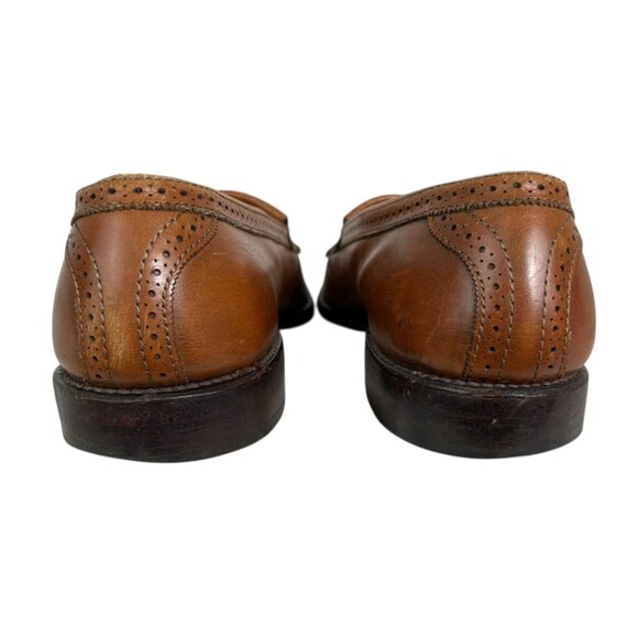 Allen Edmonds Bridgeton Brown Leather Slip-on Kiltie Tassel Loafer Shoes 10B main image 5